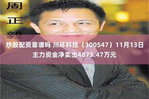炒股配资靠谱吗 川环科技（300547）11月13日主力资金净卖出4873.47万元