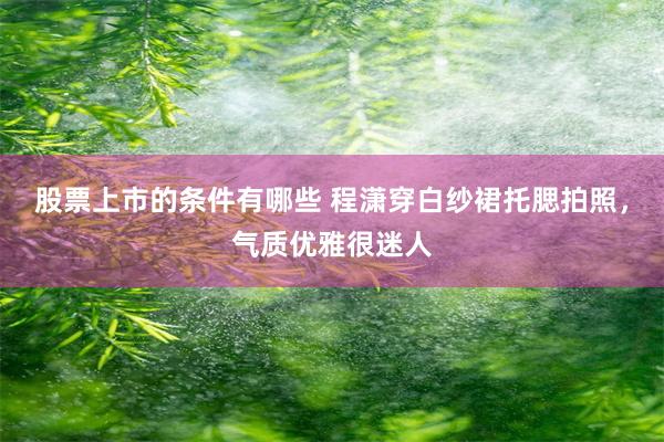股票上市的条件有哪些 程潇穿白纱裙托腮拍照，气质优雅很迷人