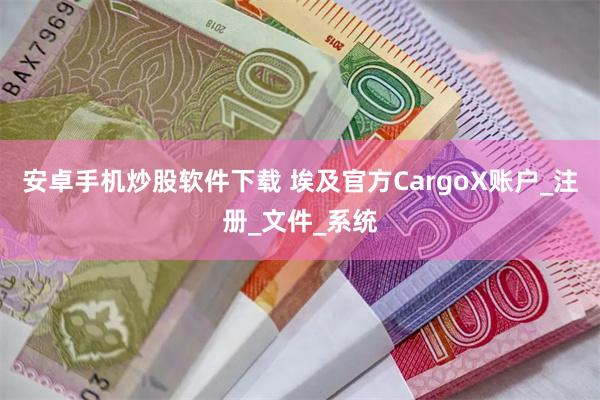 安卓手机炒股软件下载 埃及官方CargoX账户_注册_文件_