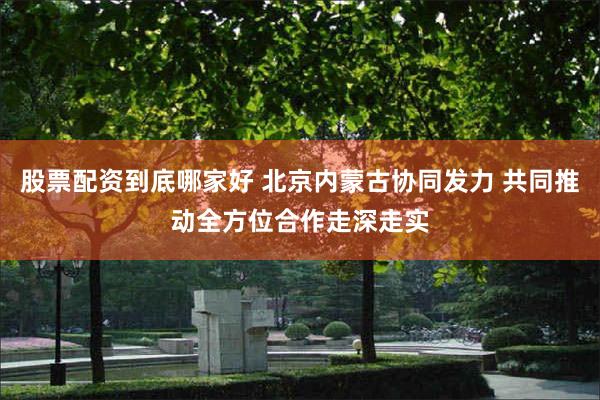 股票配资到底哪家好 北京内蒙古协同发力 共同推动全方位合作走